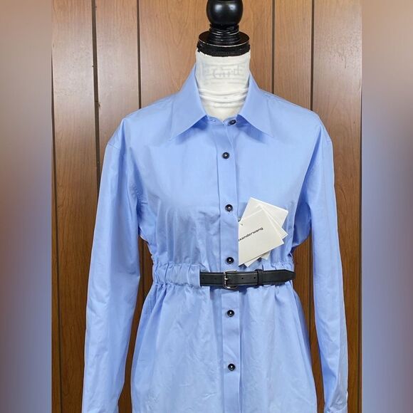 Alexander Wang  Oversized Belted Cotton Shirt size M - Picture 8 of 16